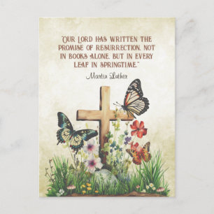 Oster-Vintage-Martin-Luther-Auferstehungszitat Feiertagspostkarte