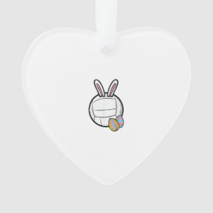 Oster-Volleyball-Hase Sportlerin Frauen Mädchen  Ornament