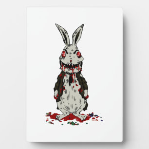 Oster Zombie Kaninchen Halloween Bunny Fotoplatte