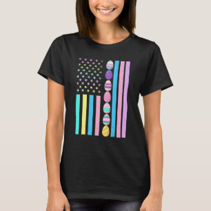 Osteramerikanische Flagge Outfit Ostereier Girl Vi T-Shirt