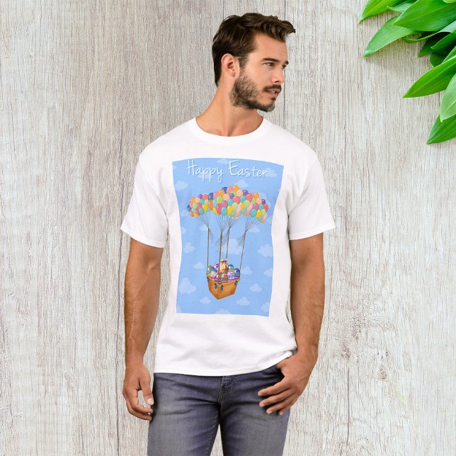Osterballonkörbe mit bunten Eiern T-Shirt (Von Creator hochgeladen)