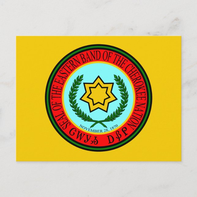 Osterband des Cherokee-Siegels Postkarte (Vorderseite)