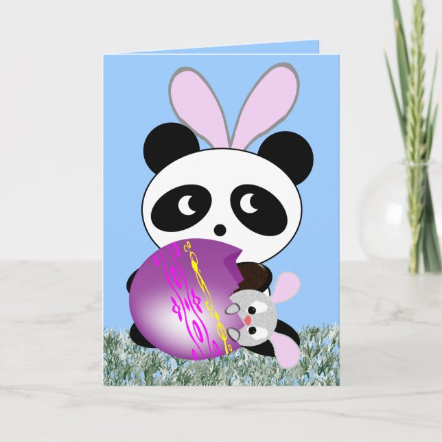 Osterbär.. Hase Feiertagskarte (Vorderseite)