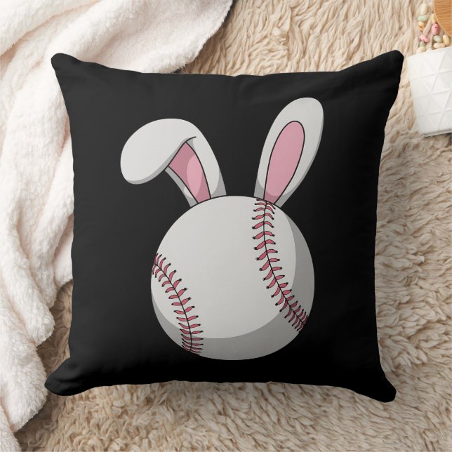 Osterbaseball Bunny Niedlich Rabbit Ohren Kissen (Decke)
