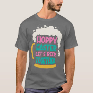 Osterbäume Bier Drink Holiday Rabbit Design T-Shirt