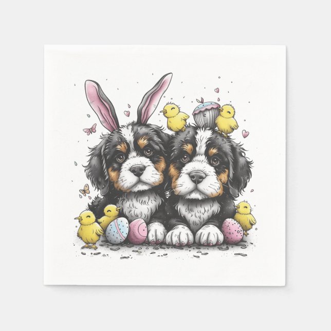 Osterberner Hunde Serviette (Vorderseite)