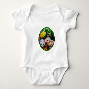 Osterblase küssend Kuh Ei Baby Bodysuit Baby Strampler