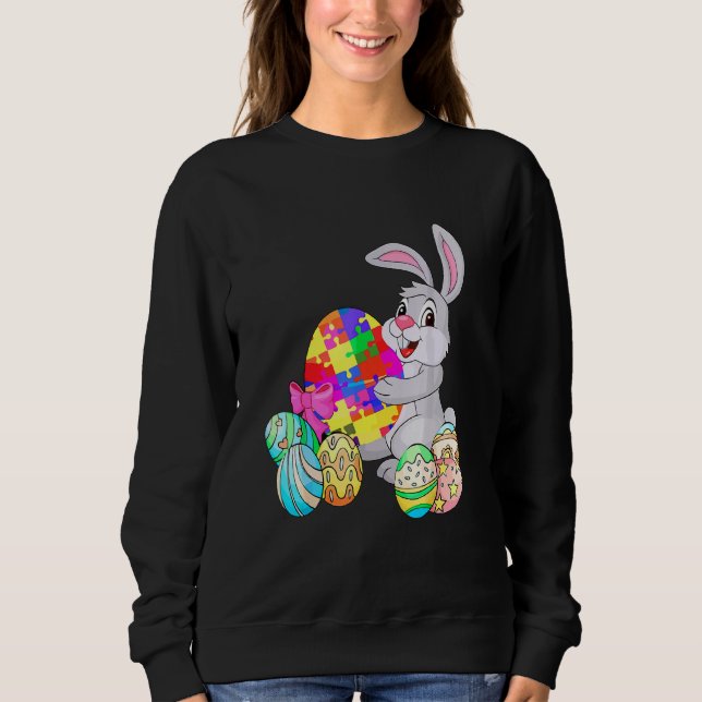 Osterblasen Autismus Mama Glücklich Muttertag Auti Sweatshirt (Vorderseite)