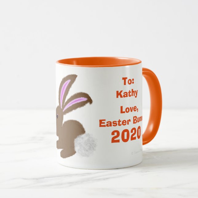 Osterblasen Eier Keepake Tasse Persönlich gestalte (VorderseiteRechts)