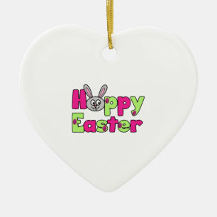 Osterblich Happy Ostereier Keramik Ornament