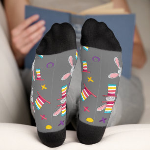 Osterbliche Bunnies & Hats   Socken