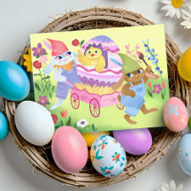 Osterbliche Bunnies und Küken