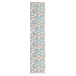 Osterblumen-Dekoration in Pastell Kurzer Tischläufer