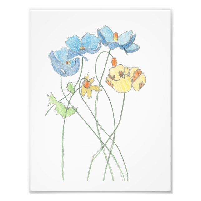 Osterblumenprint Fotodruck (Vorne)