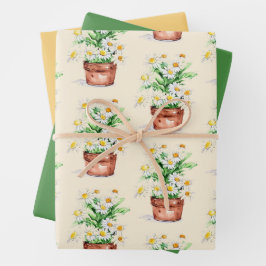 Osterblüte: Blumenwackelpapier Geschenkpapier Set