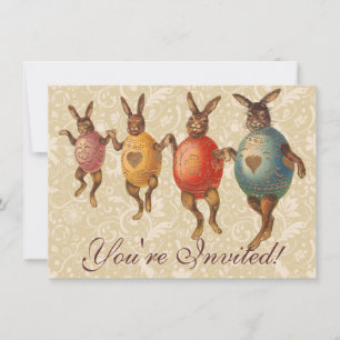 Osterblüte tanzende Eier Einladung