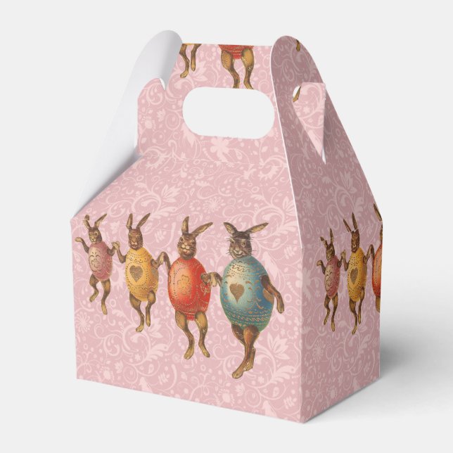 Osterblüte tanzende Eier Geschenkschachtel (Vorderseite)