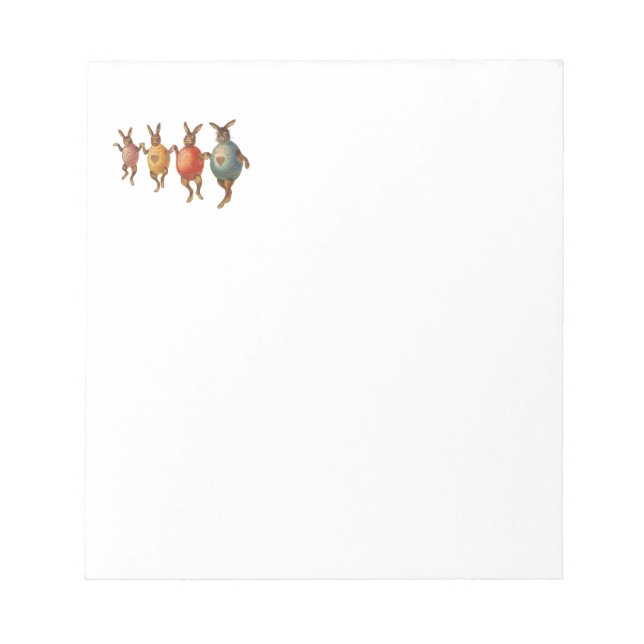 Osterblüte tanzende Eier Notizblock (Vorderseite)