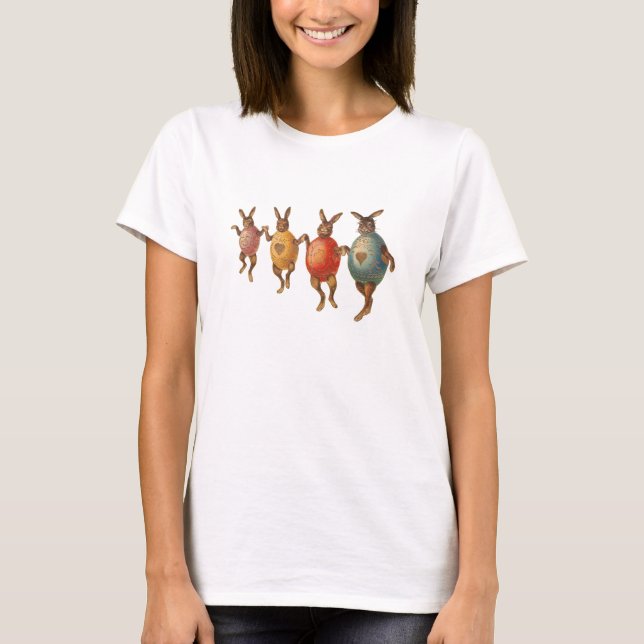 Osterblüte tanzende Eier T-Shirt (Vorderseite)