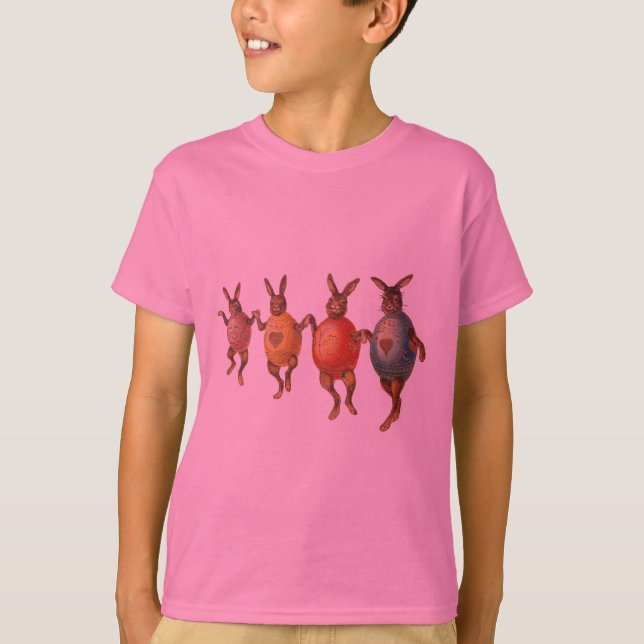 Osterblüte tanzende Eier T-Shirt (Vorderseite)