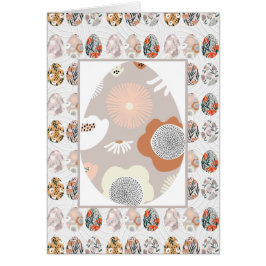 Osterblüteneier Elegante Faltkarte