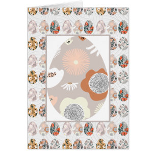 Osterblüteneier Elegante Faltkarte