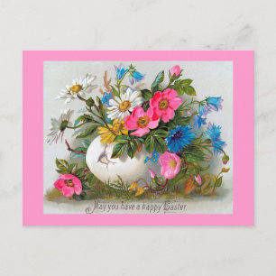 Osterbouquet Vintage Blumen Feiertagspostkarte