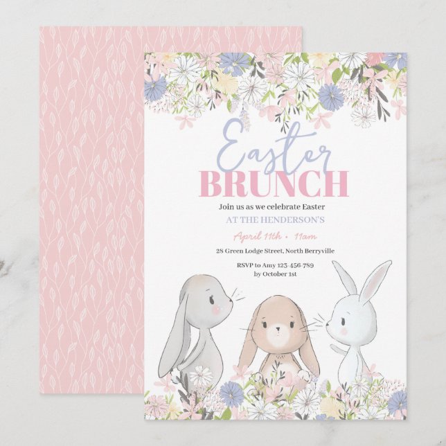 Osterbrot - Einladung (Vorne/Hinten)