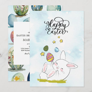 Osterbrunch & Eierjagd Niedliche Ostern-Eier Einladung