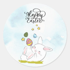 Osterbrunch & Eierjagd | Niedliche Ostern-Eier Runder Aufkleber