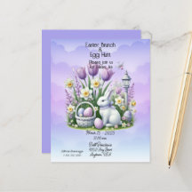 Osterbrunch & Eierjagd Weiß und Lila