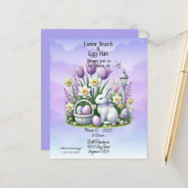 Osterbrunch & Eierjagd Weiß und Lila