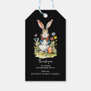 Osterbrunch & Eierjagd Wildblume Bunny Geschenkanhänger
