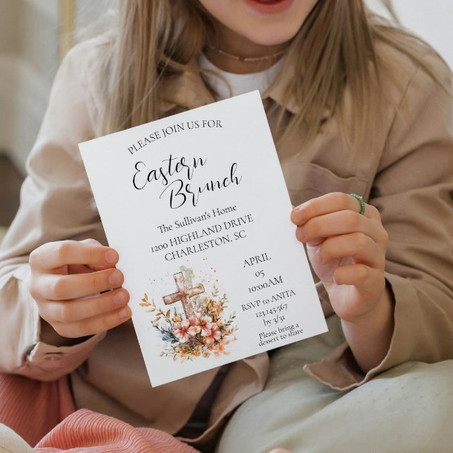 Osterbrunch in Kreuz und Blume Einladung (Von Creator hochgeladen)