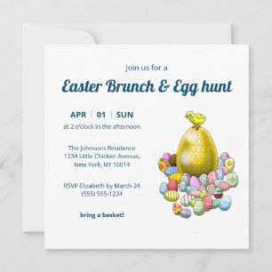 Osterbrunch & Ostereiersuche Einladung