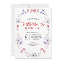 Osterbrunch und Eierjagd, Lila Weiße Blüte