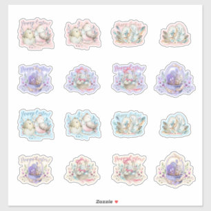 Osterbrünner Vogelkörbe Eier Niedlich Aufkleber