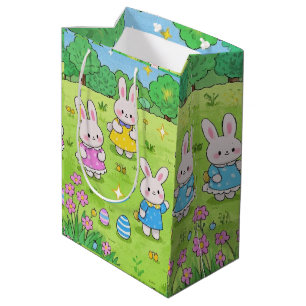 Osterbrunnes versteckt Eier im Garten Mittlere Geschenktüte