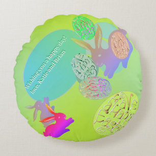 Osterbsonniger Eier Rundkissen Rundes Kissen