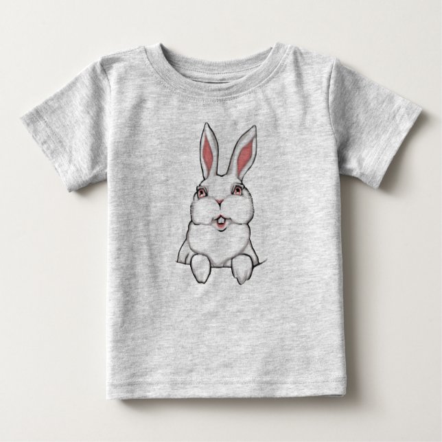 Osterbunny Baby T-Shirt Bio Baby Osterfest Strampl (Vorderseite)