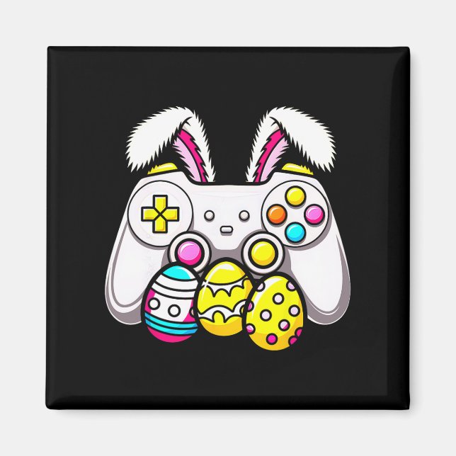 Osterbunny Gamepad Eggen Gaming for Kids BO Magnet (Vorne)