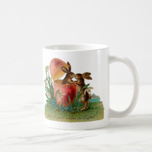 Osterbunny Kiss Vintag Kaffeetasse