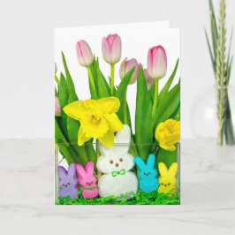 Osterbunny Marshmallow Candy Feiertagskarte