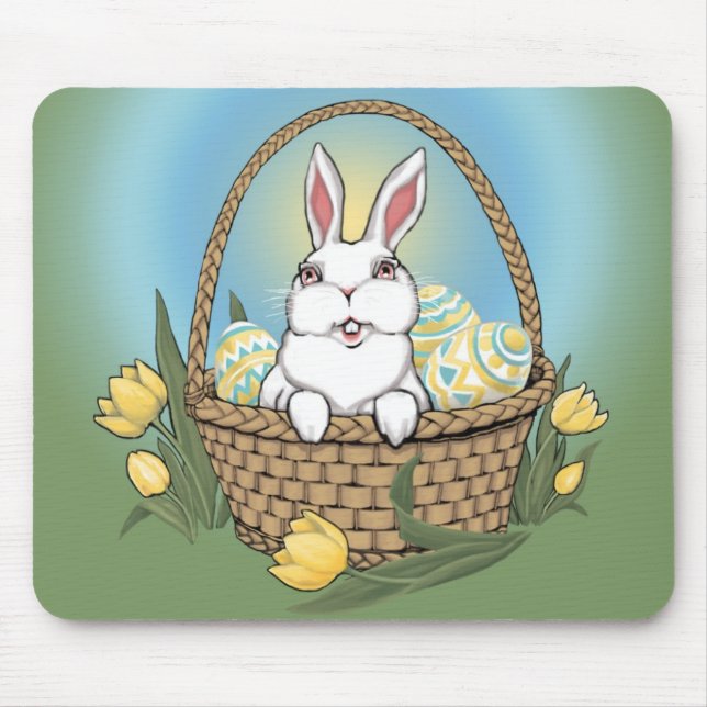 Osterbunny Mousepad Festliche Osterdekoren (Vorne)