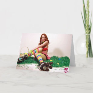 OsterButton auf Feiertagskarte