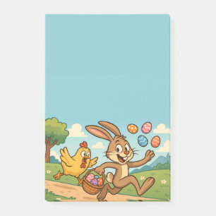OsterCartoon Funny   Bunny Steals Eggs von Hen Post-it Klebezettel