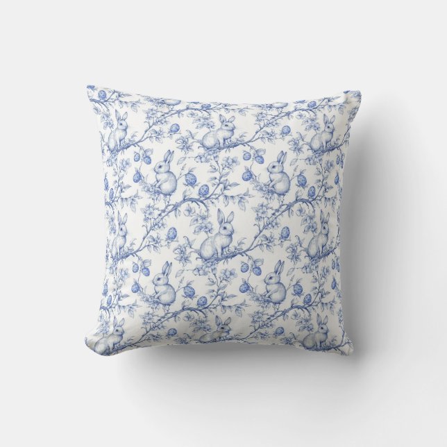 OsterChinoiserie Toile De Jouy Pillow Kissen (Vorderseite)