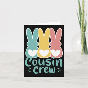 OsterCousin Crew Squad Family Matching Bunnies T Karte