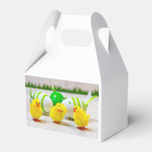 Osterdekoration - Ostereier und Küken Geschenkschachtel