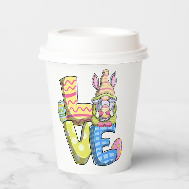 Osterdekoration Pappbecher (Vorderseite)